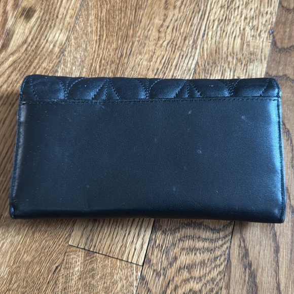 Kate Spade Black Wallet Quilted - Picture 3 of 5